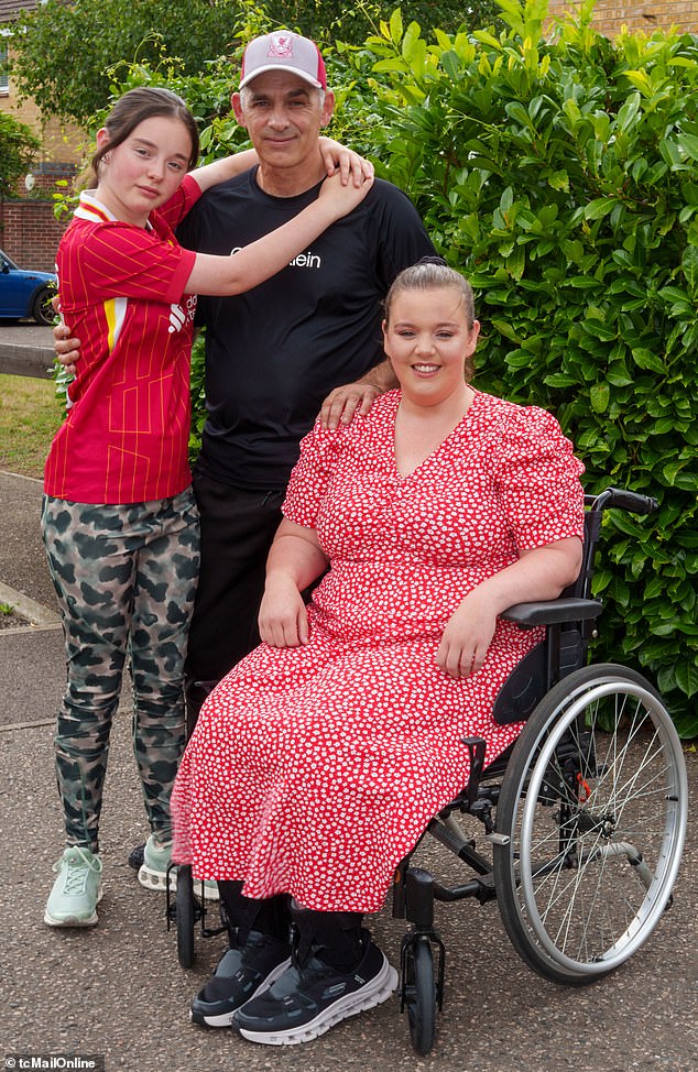 Ms Rich still faces a lengthy recovery process and may never fully regain the use of her legs following her accident last summer