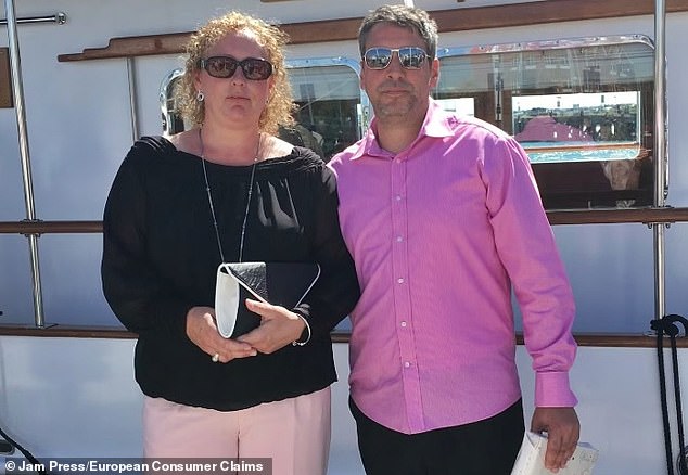 Lisa and Robert Colvin-Jones (pictured) bought a caravan by the sea after downsizing their home