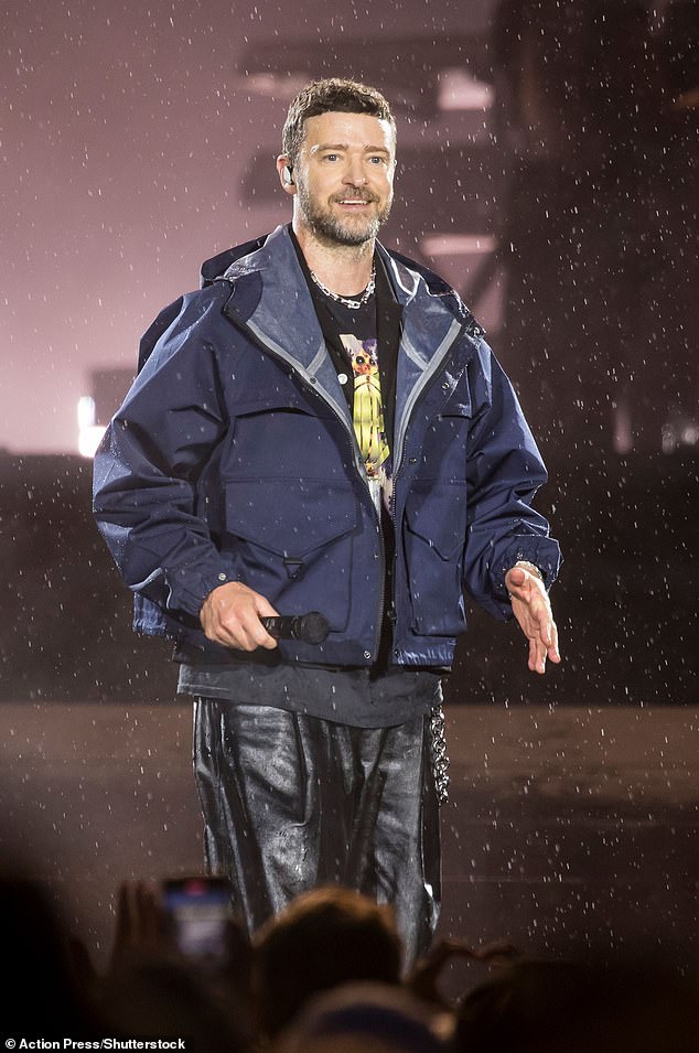 Billie is the latest star to open up about their battle with the condition following the likes of Justin Timberlake (pictured) Justin Bieber, Bella Hadid and Miranda Hart