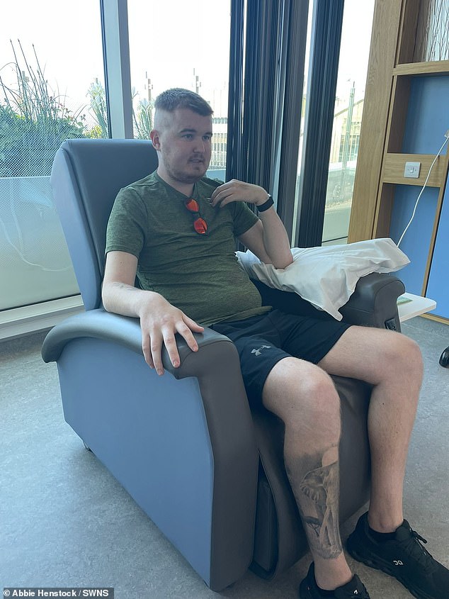 He then underwent extensive radiotherapy and chemotherapy to try and shrink the tumour