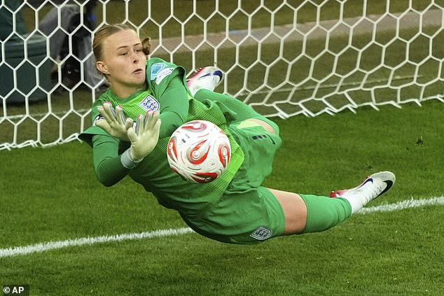 Hannah Hampton claimed she threw her rival's penalty cheat sheet into the crowd