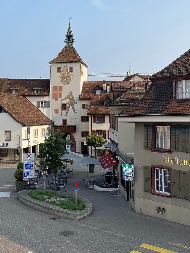 In Switzerland there is no requirement for terminal illness to be a factor in approving an assisted dying application, unlike proposed legislation in the UK. Pictured: Liestal, Switzerland, where the Pegasos clinic is located