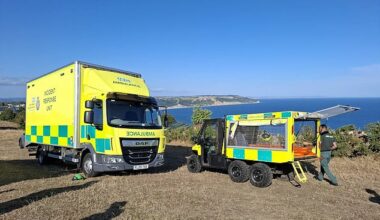 Ambulances, police and other emergency crews rushed to the scenic Beer Head Coast Path in Devon on Friday afternoon
