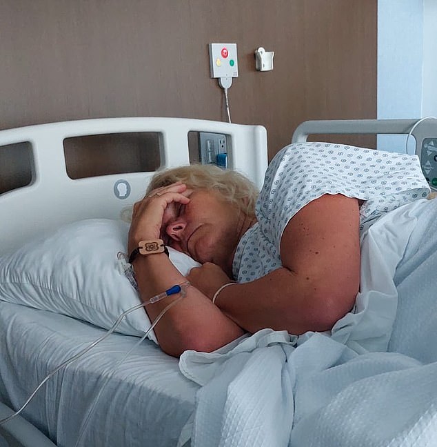 Karen was hospitalised by the bite and after running tests doctors confirmed she had contracted haemorrhagic fever with type 1 dengue