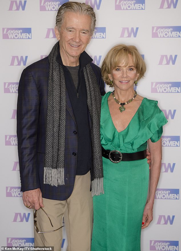 Dallas hunk Patrick Duffy and Happy Days star Linda Purl have revealed that they keep spry with outdoor exercises including hiking up mountains together; pictured 2022