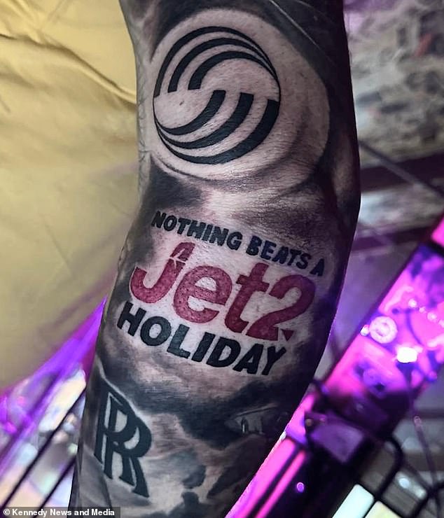 Recently, a Jet2 mega-fan made headlines after he got the brand's slogan tattooed on his arm