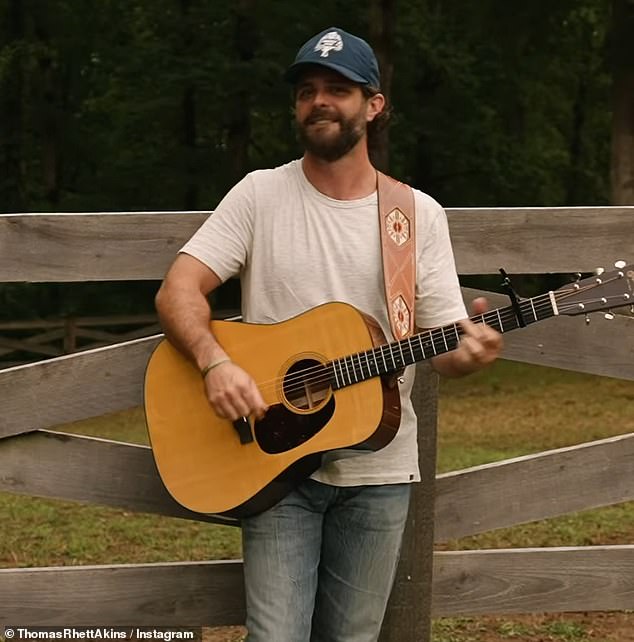 Rhett told People last year: '[Fatherhood] has changed my life. It's chaos, but it's beautiful chaos. There are days where it's like, "Good Lord, at what time are we going to bed?" But I think as they're getting older, it's been the biggest blessing in my life'