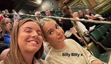Molly-Mae Hague and her sister Zoe Rae managed to bag front row seats at the theatre after grumbling over sitting at the back of the room