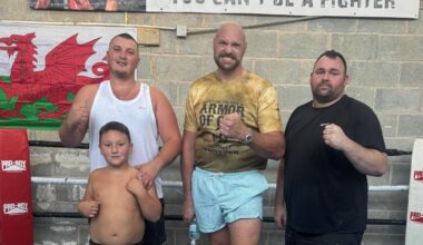 Tyson Fury visits new boxing gym launched in Llay, Wrexham