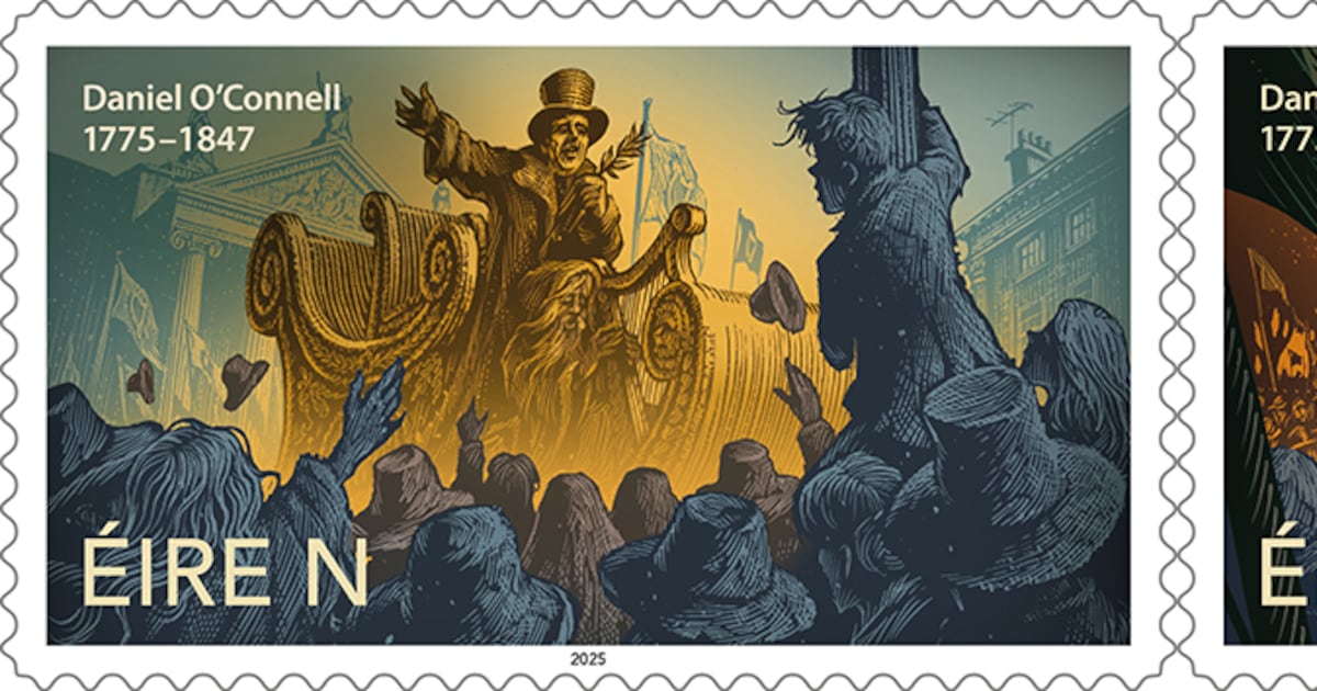 TV aerial in Daniel O’Connell stamp is a ‘visual signal’ to the modern age, not AI, says An Post – The Irish Times