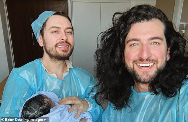 Brian revealed that his 'superstar' sister Aoife was their surrogate for a second time following Blue's birth