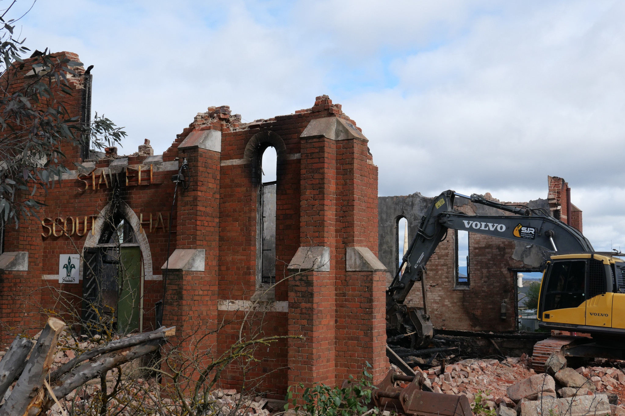 Hall comes tumbling down - feature photo