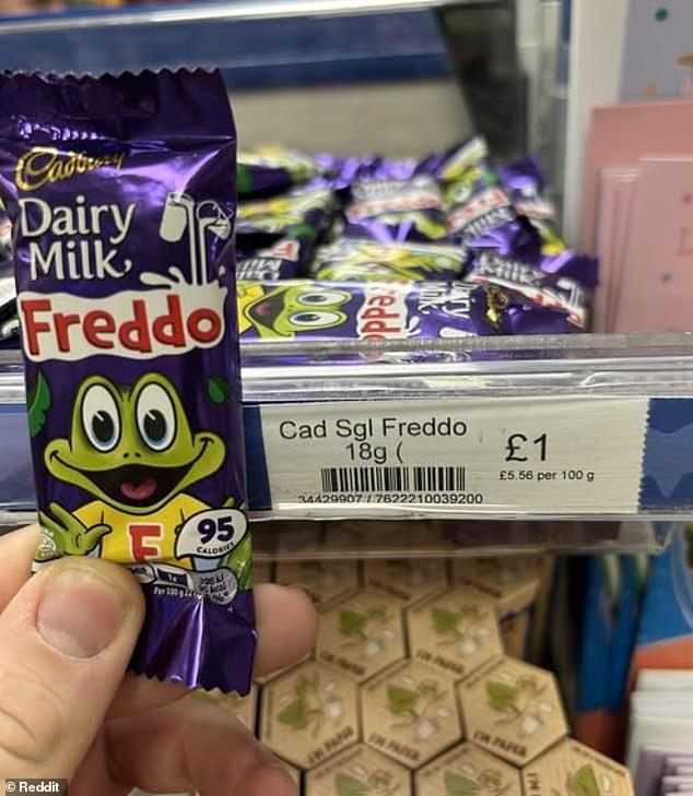 The Freddo bar was spotted selling for £1 at a WHSmith store in Carlisle earlier this year