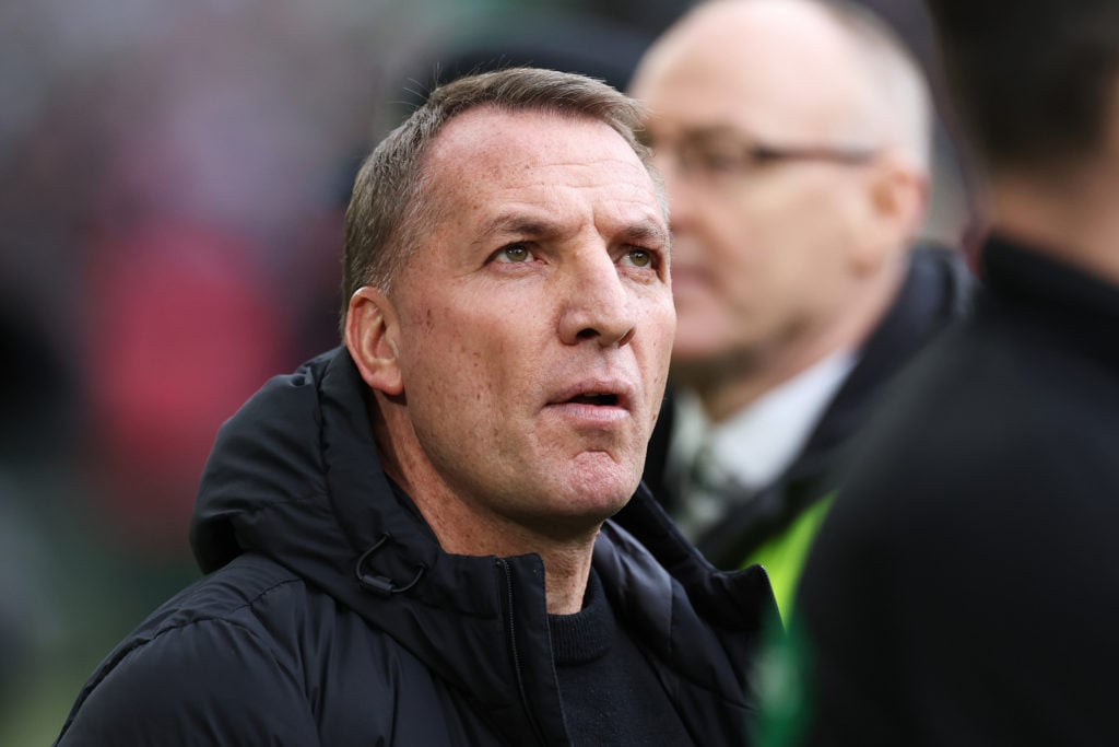 Celtic manager Brendan Rodgers before the club's Premiership clash against Rangers