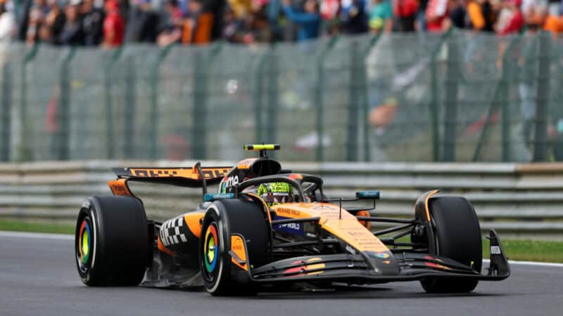 Lando Norris during the Belgian GP