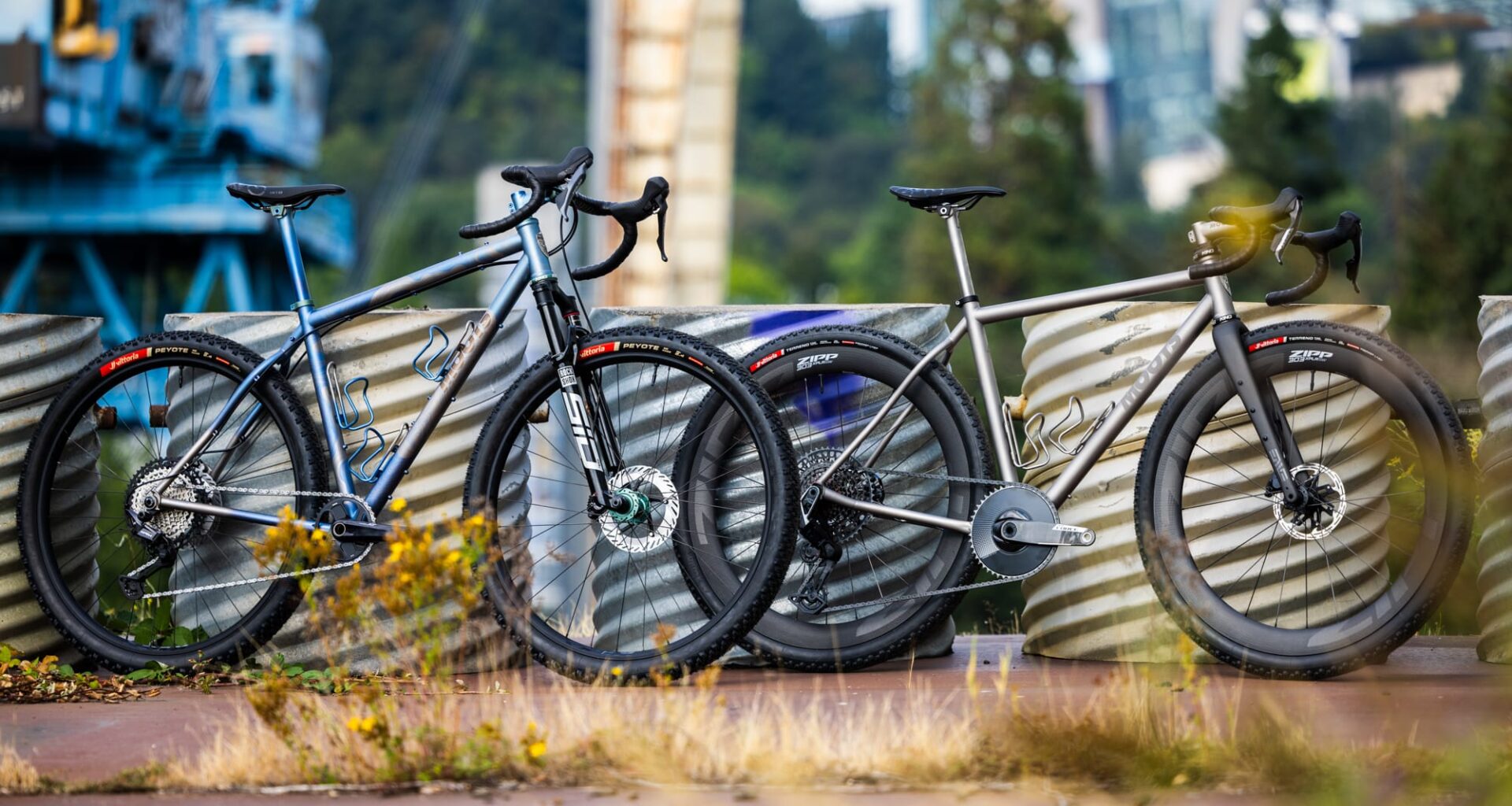 Two unreleased Moots gravel bikes at Made