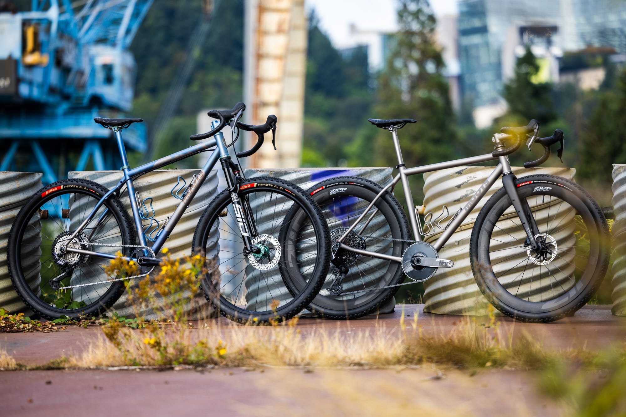 Two unreleased Moots gravel bikes at Made
