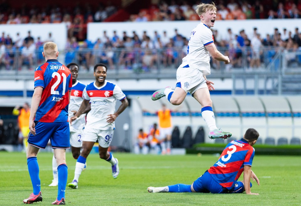 Soccer player celebrating a goal.