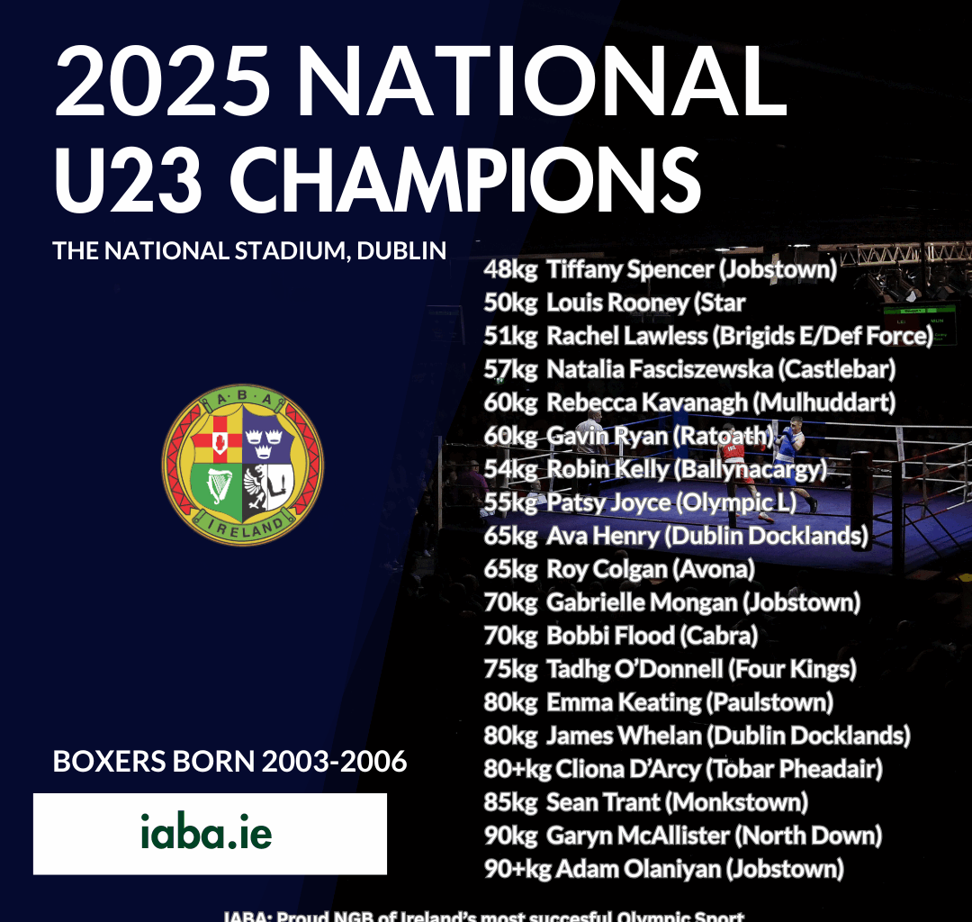 19 National U23 Champions crowned.
