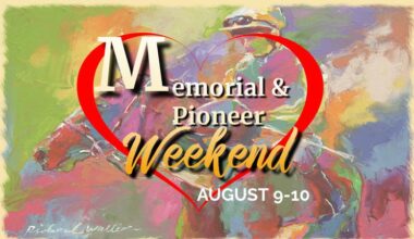 Memorial & Pioneer Weekend at the horse races. Crocus Hill Stampede, racing in Hythe and rugby all on this weekend