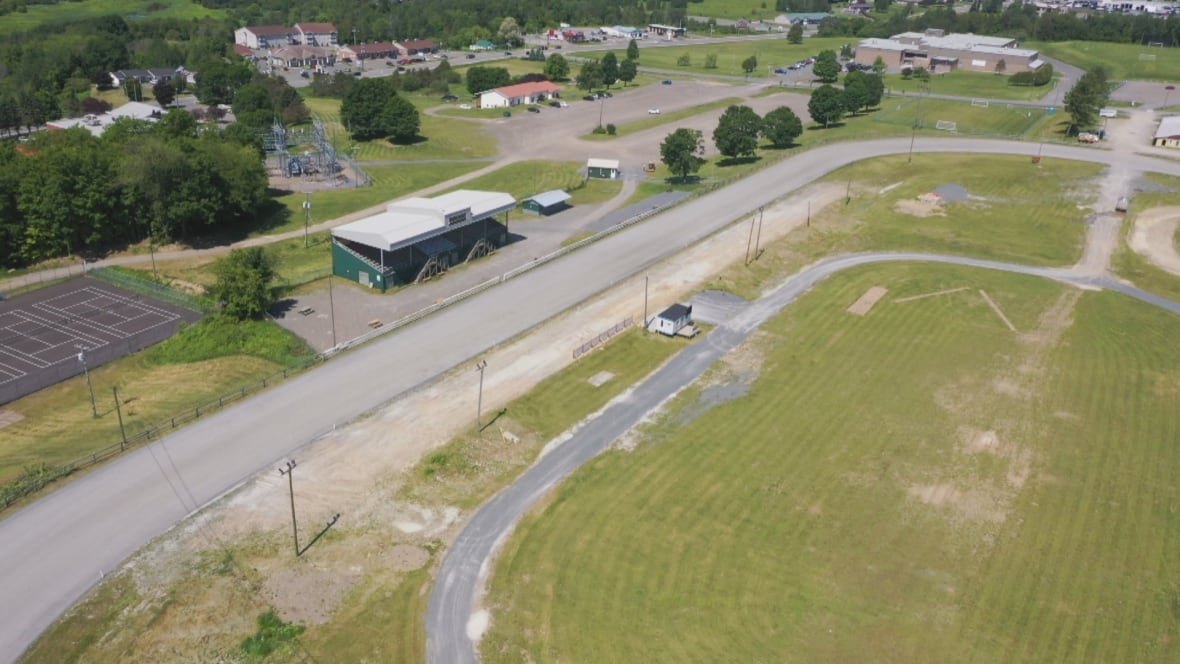 An aerial view of the Connell Park Raceway.