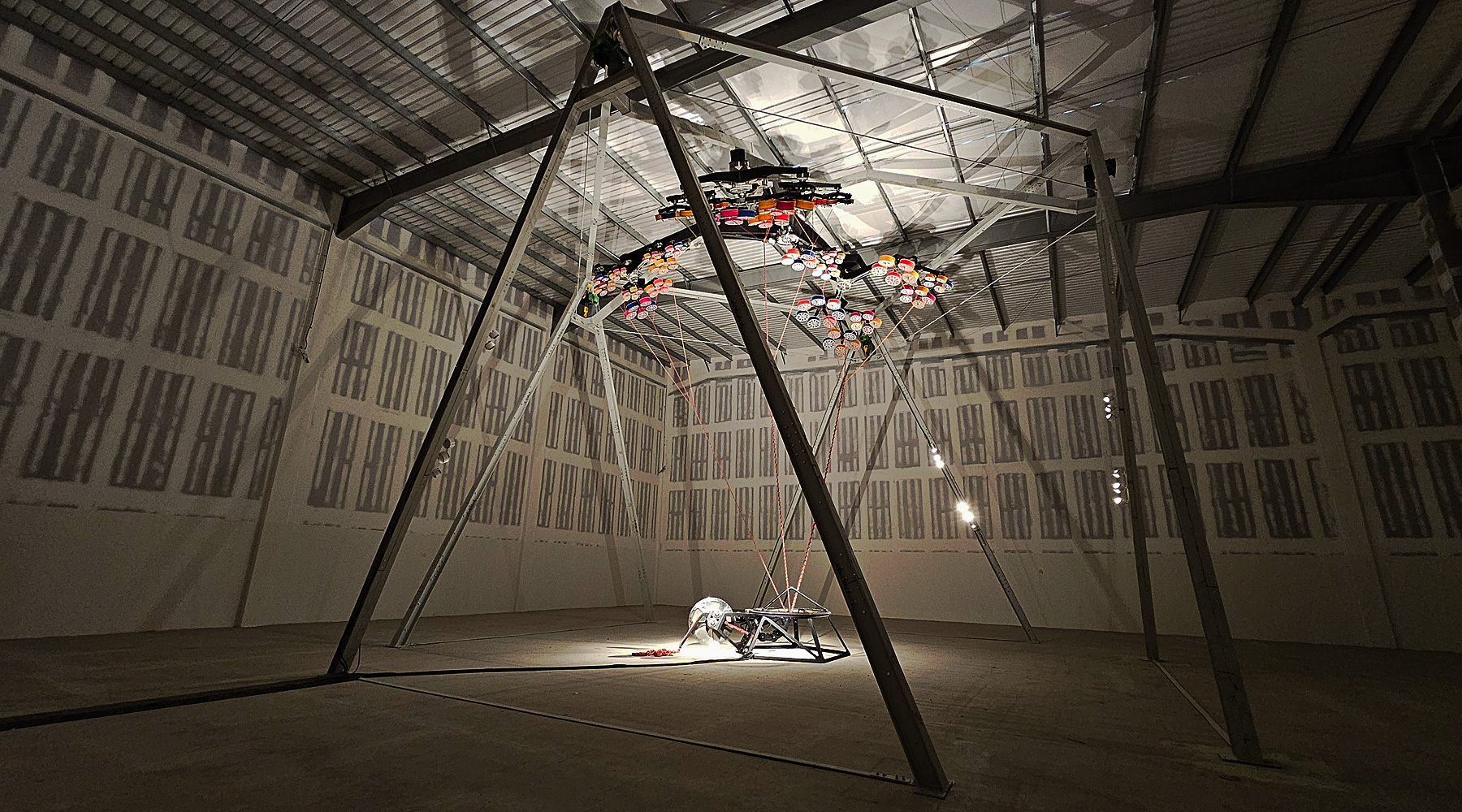 London debut for Conrad Shawcross’s monumental mechanical spinning sculpture