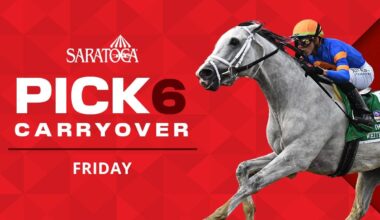 Pick 6 carryover of $85K on Friday at Saratoga Race Course