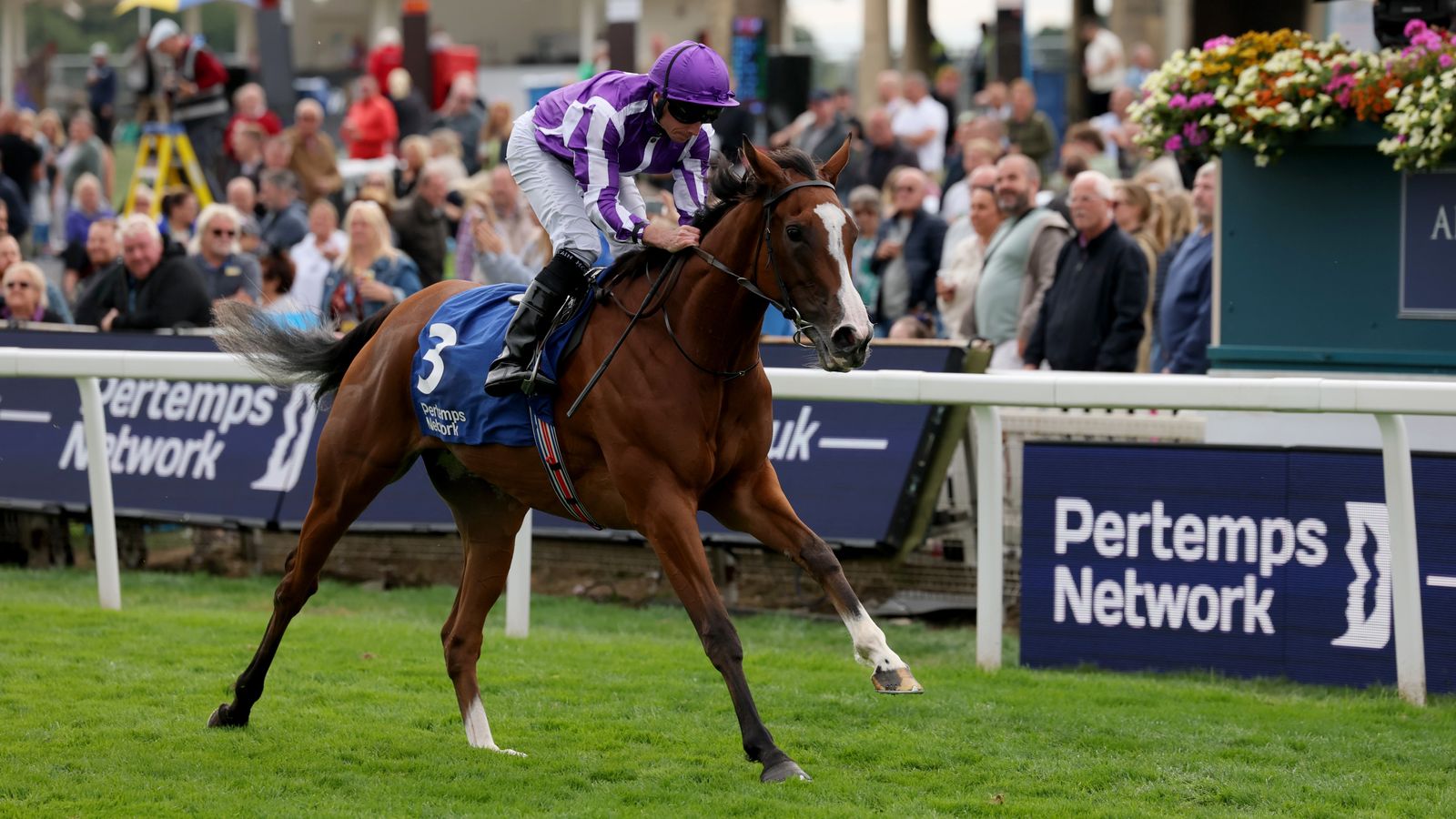 Minnie Hauk recorded her third Oaks triumph of the season in Yorkshire