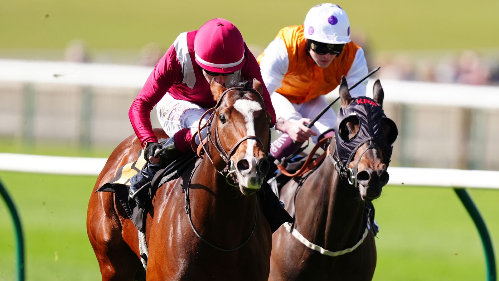 Sajir wins the Abernant at Newmarket