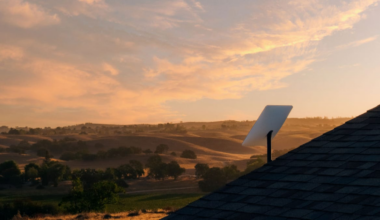 A Starlink dish