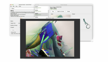 Quantum Brush Unlocks Novel Art with Four Quantum Algorithms on Current Devices