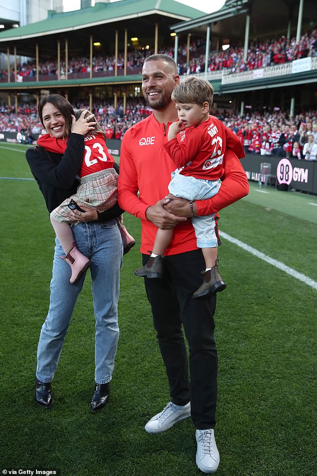 Jesinta (left, with Buddy and their children) previously spoke about her desire to swap the busy city grind for a laid-back lifestyle closer to nature. 'If and when we sell, our dream is to buy some land and build a luxury farmhouse. Something that is considered and beautifully designed and built, but also feels lived in and classic,' she told Domain in July last year