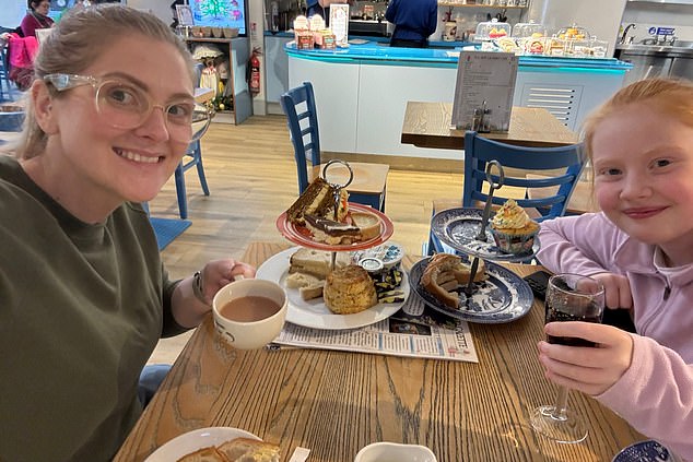 Amber (right, with her mother Mrs Harrison, left) also has several physical health issues, including a progressive nerve condition called Charcot-Marie-Tooth disease, which causes muscle weakness, numbness and walking difficulties