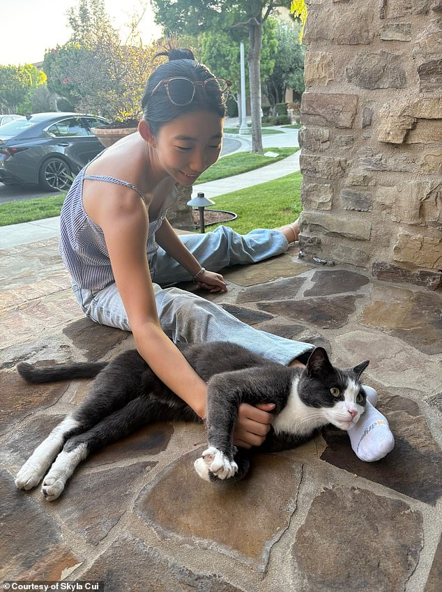 Skyla Cui (pictured), 21, said she was dismissed for almost a year before finally being diagnosed with stage four cancer