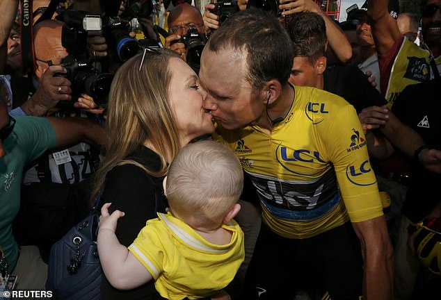 A statement a day after the crash read that Froome was 'in good spirits' as he and Michelle thanked medical staff