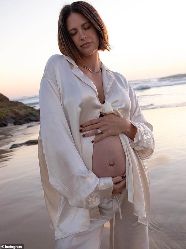 Pregnant Jesinta Franklin, 33, (right) announced on Friday that she and husband Lance 'Buddy' Franklin, 38, have purchased a parcel of land and plan to transform it into a luxury farmstead