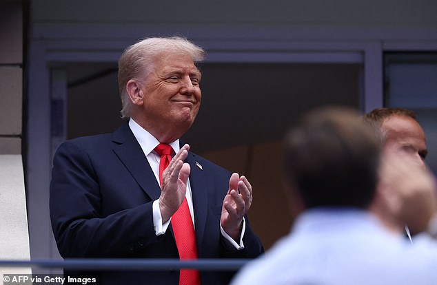 President Donald Trump's presence at the US Open men's final caused chaos for fans