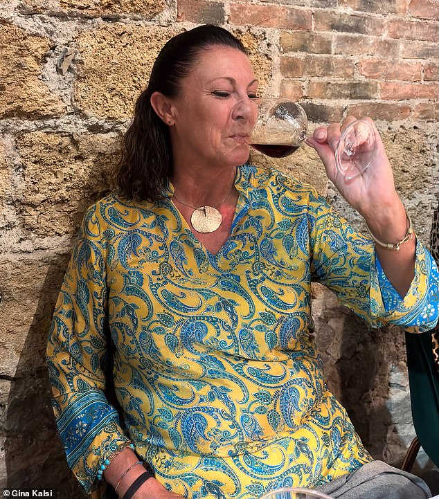 Penny Murray (pictured), export director at winery Planeta, is pictured sipping one of their red wines