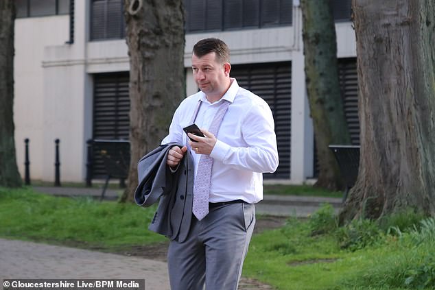 Martin (pictured outside court) floored his victim with a single punch, delivered from behind, in what the judge described as an 'utterly cowardly' attack - and appears to have faced no sanction from England Boxing