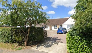 Mr Ballmann collapsed after eating the cake at Sandsground Care Home in Highworth, Wiltshire, above, on October 31 last year