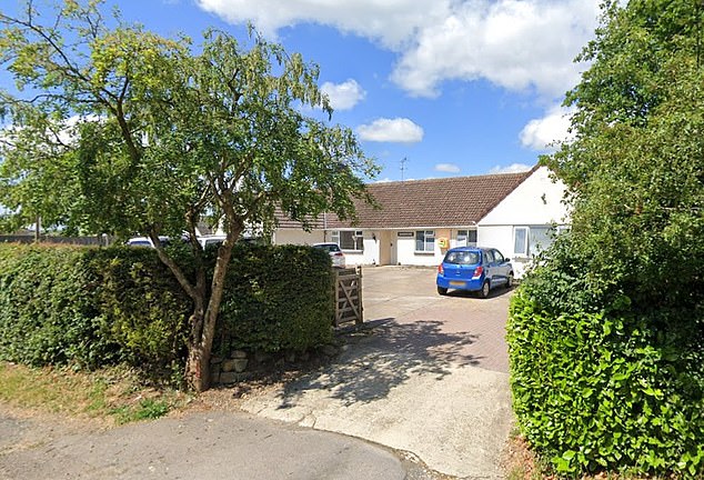 Mr Ballmann collapsed after eating the cake at Sandsground Care Home in Highworth, Wiltshire, above, on October 31 last year