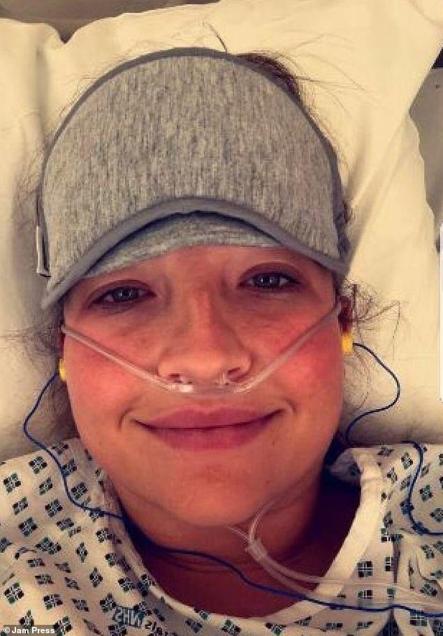 Rushed into treatment, Ms Butler underwent a 'tough' round of chemotherapy, and was told she may not be able to keep her leg or have children one day