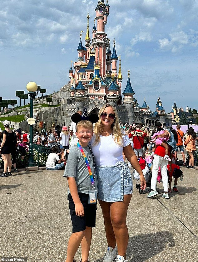 'I am just so grateful that I had him and I get to spend my life being his mum, so I make the most of that, seeing as many places and going on different adventures and enjoying the everyday with him,' said Ms Butler, pictured with Roux.