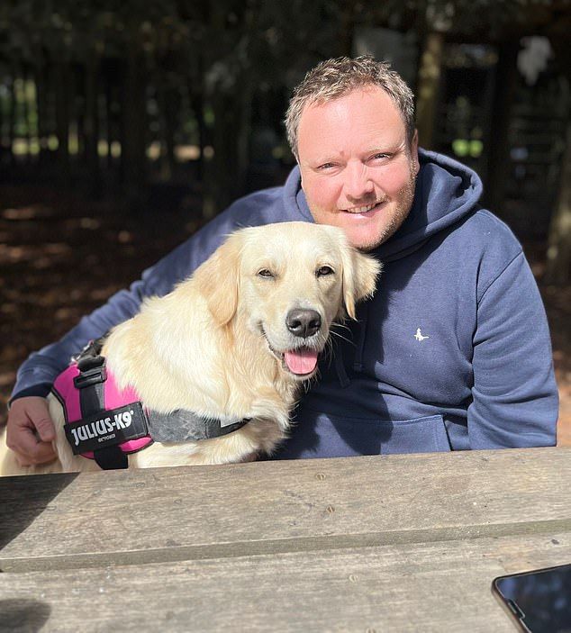 Mr Priest was the first to spot that something was not quite right with their new pup