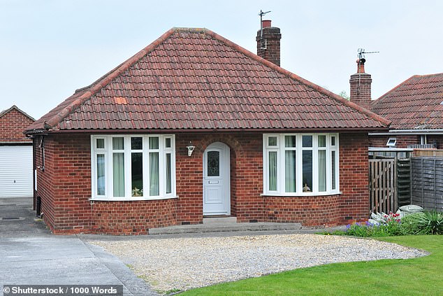 After research suggested bungalows are being snapped up by much younger buyers, calls are growing for housebuilders to address the 'chronic shortage' of single-storey homes (file image)