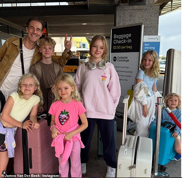 James and Kimberly are parents to Olivia, 14, Emilia, 8, Annabel, 10, Gwendolyn, 6, Joshua, 12, and Jeremiah, 3