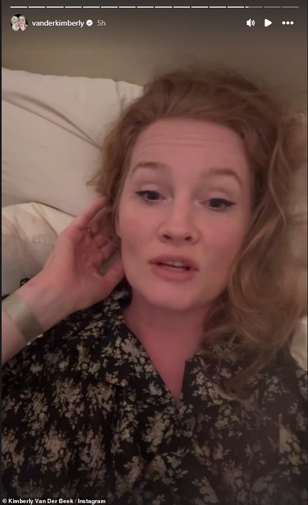 The actor's wife Kimberly and their six children made a surprise appearance on stage at the Richard Rogers Theatre in New York City , bringing the show's cast to tears