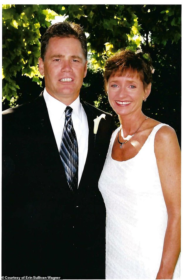 Sullivan-Wagner and Steve are pictured at their wedding in 2002. The couple temporarily separated in 2016 before getting back together in 2019