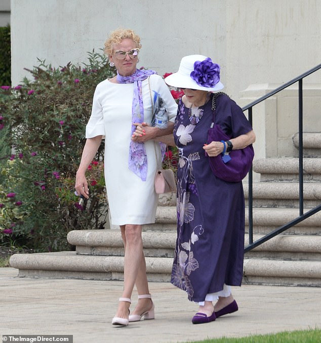 Virginia doted on her mother on the rare joint public outing
