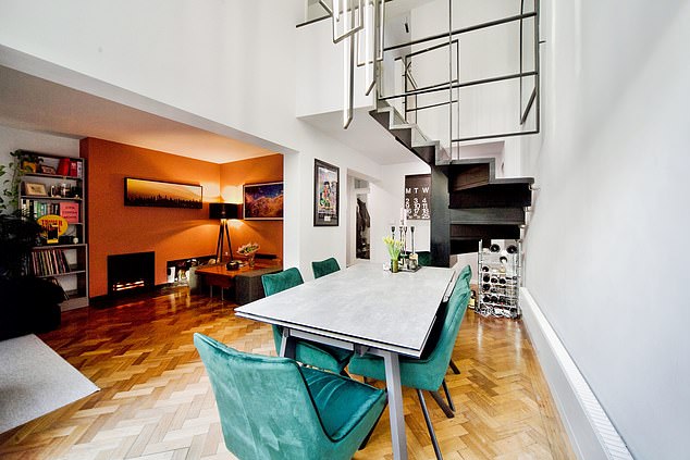 The Highgate property is a 'modernist' box-shape and is situated in the trendy borough of Camden